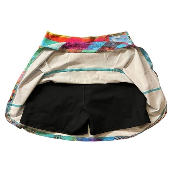 DONAJO COLORFUL ATHLETIC SKORT SIZE 1 ABSTRACT PATTERN - Picture 7 of 11